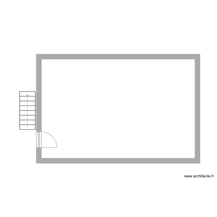 Cave. Plan de 1  et 40 m²