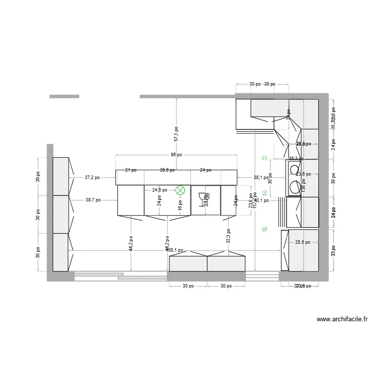 Cuisine. Plan de 