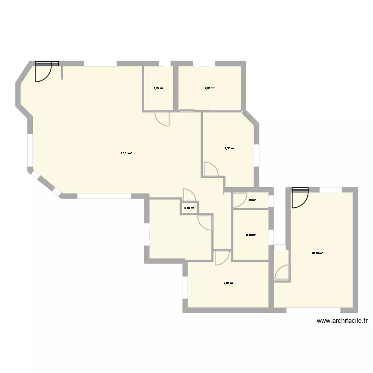 maison 2. Plan de 9  et 149 m²