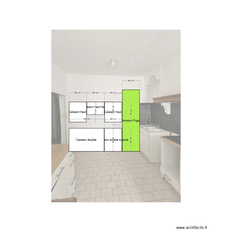 Cuisine. Plan de 0 pièce et 0 m2
