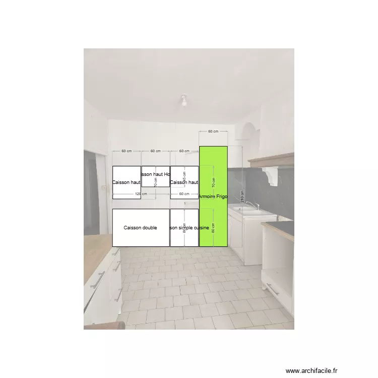 Cuisine. Plan de 