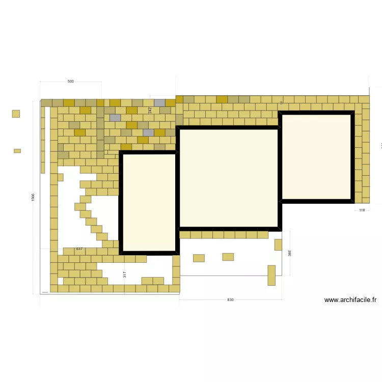 Tarrago. Plan de 3 et 136 m² Tarrago. Plan de 3 et 136 m²