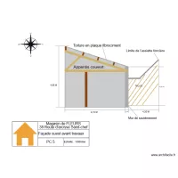 PC 5 Plan Fa&ccedil;ade ouest Avant travaux