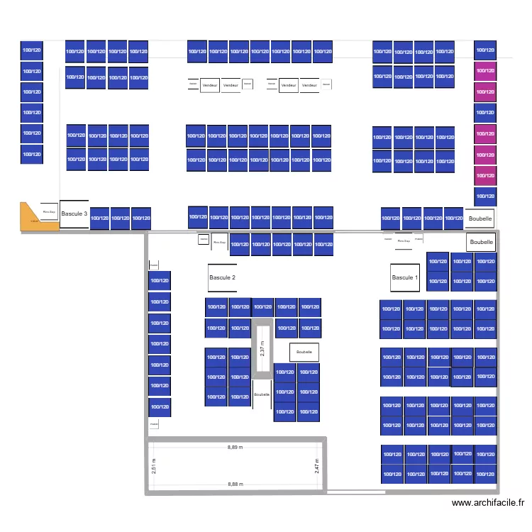 plan magasin BU 1 num 5. Plan de 3 et 231 m² plan magasin BU 1 num 5. Plan de 3 et 231 m²