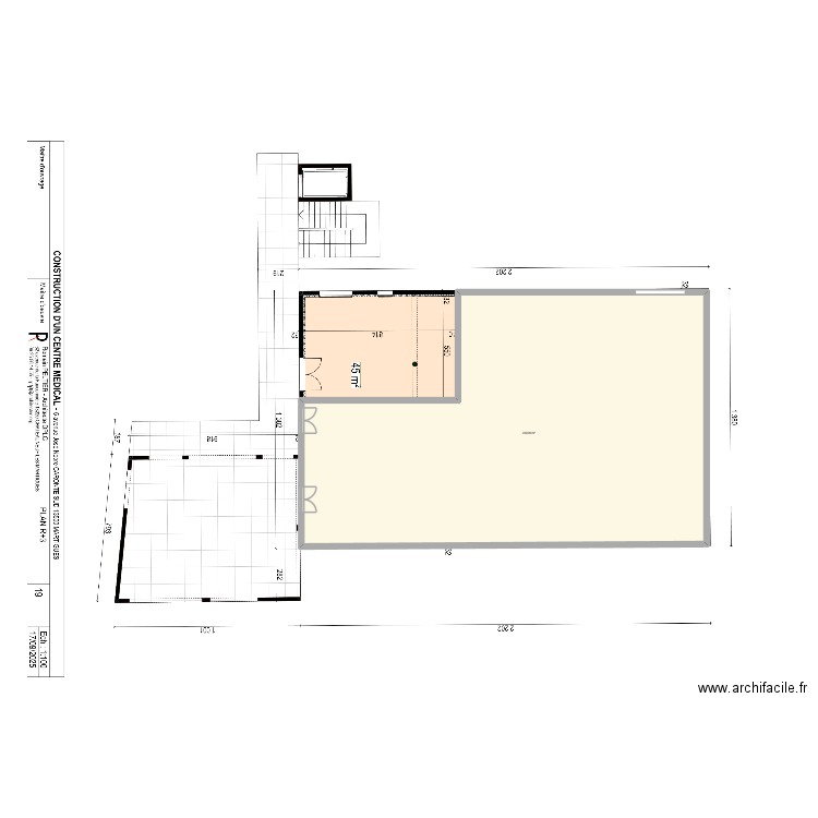 pole1. Plan de 1 pièce et 250 m2