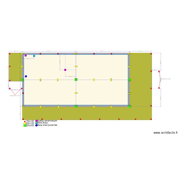 Калуга Сваи. Plan de 4 pièces et 103 m2