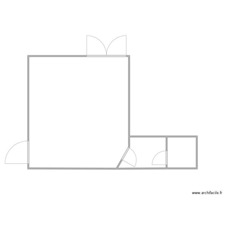 Cyber point. Plan de 3 pièces et 16 m2