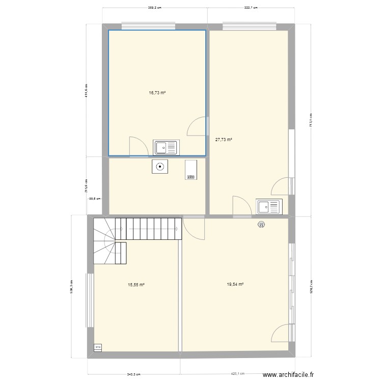 Maison du Tréport - Futur. Plan de 16 pièces et 157 m2