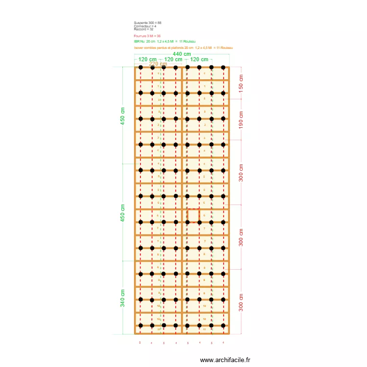 ISOLATION GRENIER. Plan de 