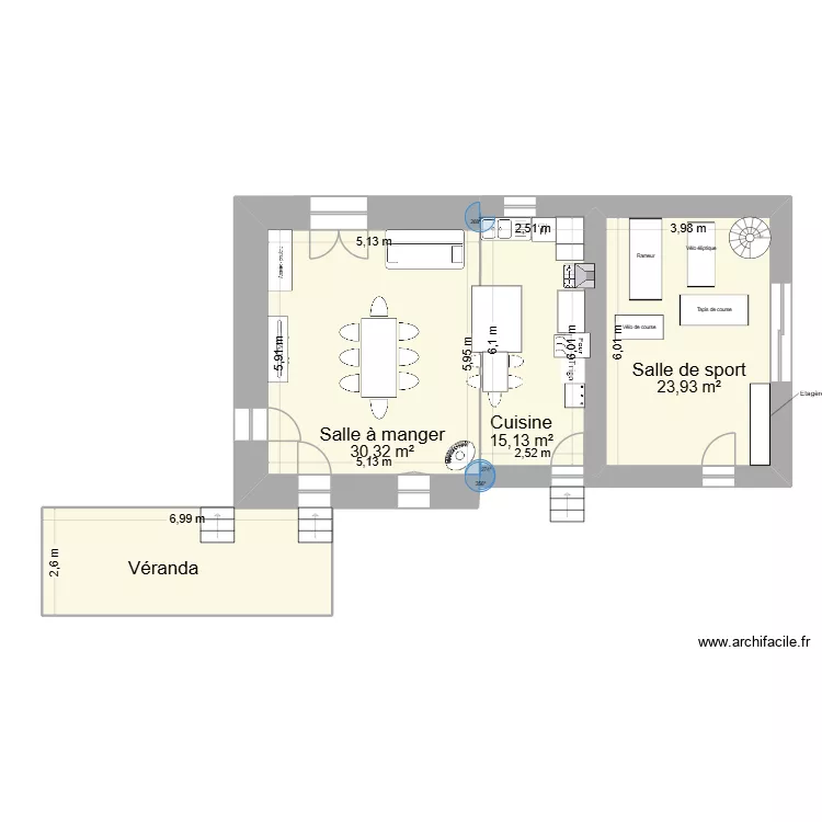 Cuisine salle à manger. Plan de Cuisine salle à manger. Plan de