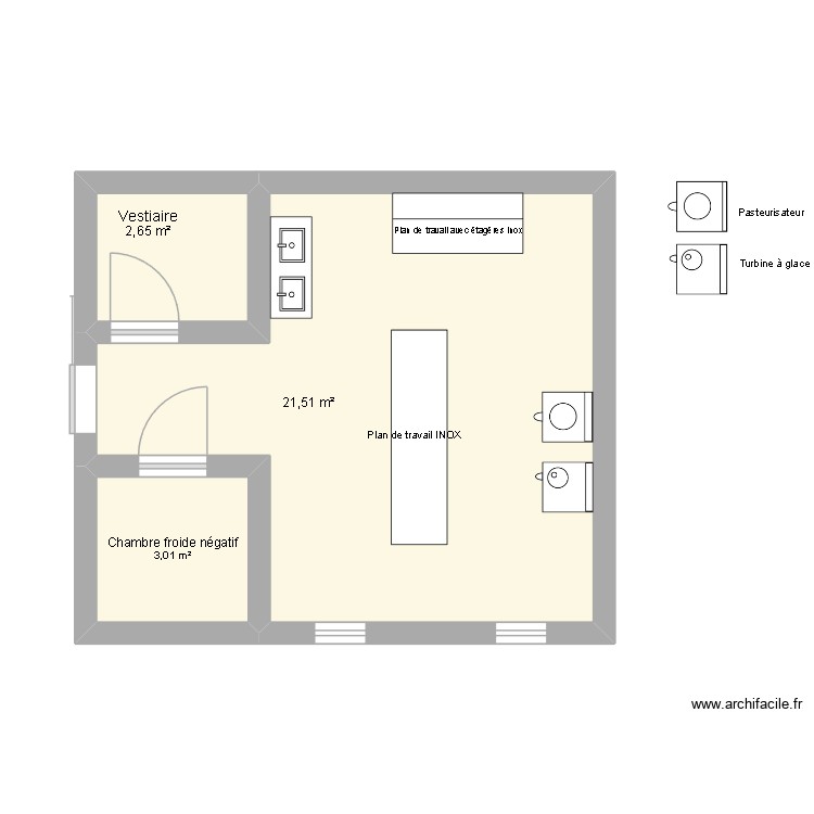 Atelier transformation. Plan de 0 pièce et 0 m2