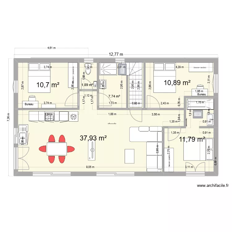 Maison 2 apparts. Plan de 16 et 236 m² Maison 2 apparts. Plan de 16 et 236 m²