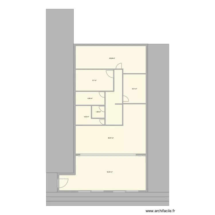PLAN SAINT FLORENTIN. Plan de 8  et 121 m²