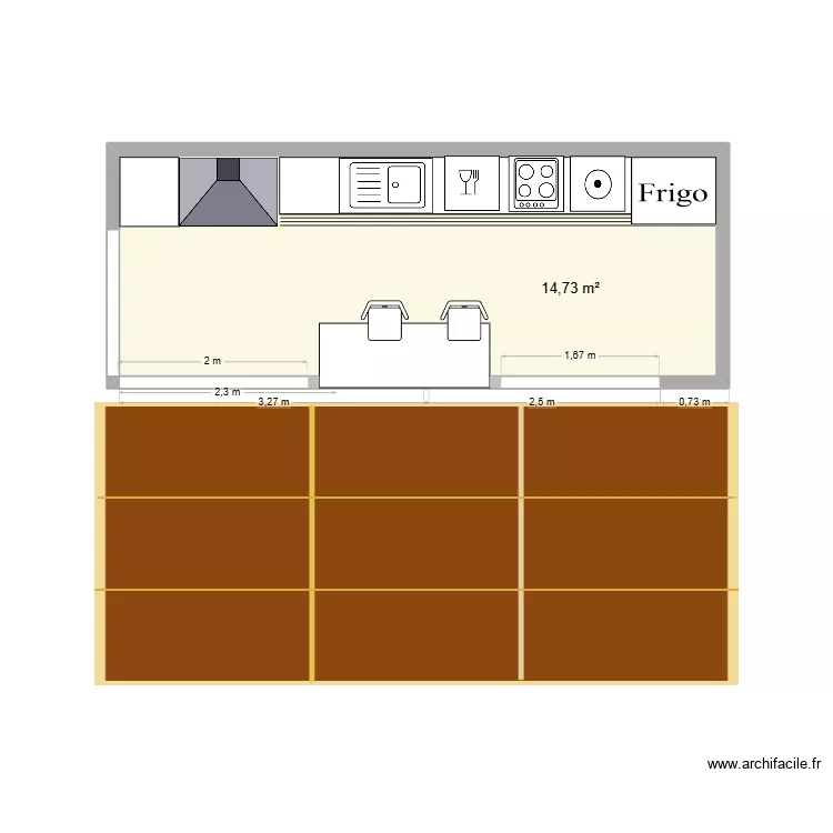 Churrasqueira 2. Plan de 1 pièce et 15 m²