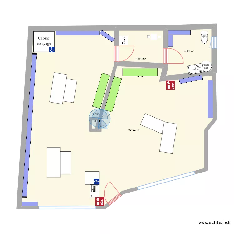 plan boutique carbonne. Plan de 4 et 80 m² plan boutique carbonne. Plan de 4 et 80 m²
