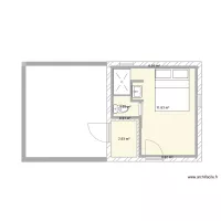 Plan pool-house aménagé