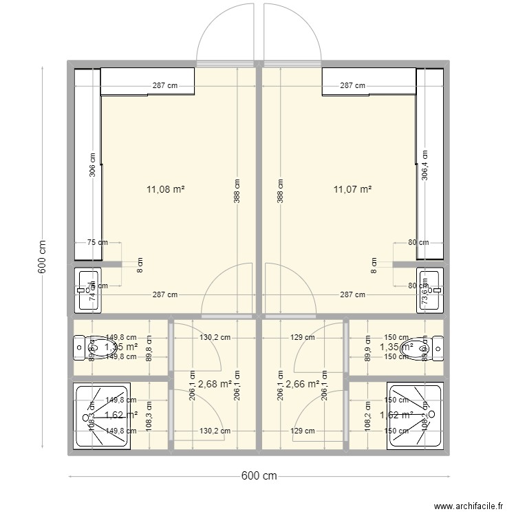 vestiaire. Plan de 0 pièce et 0 m2
