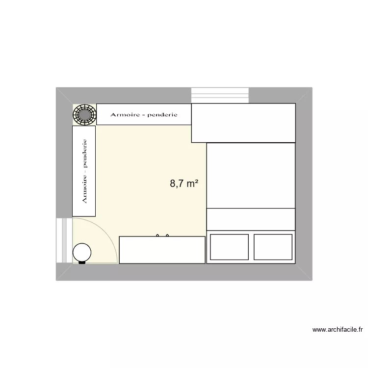 chambre1. Plan de 
