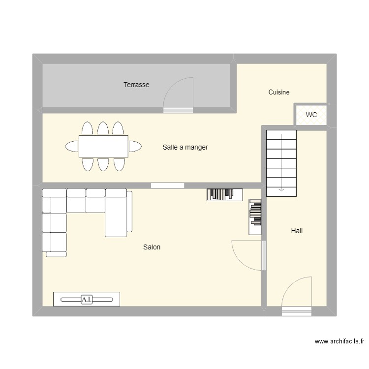 Paons 9. Plan de 12 pièces et 145 m2