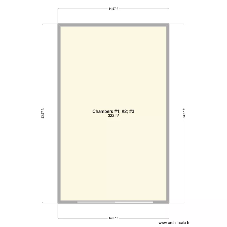 DJA USA Chamber 1. Plan de 