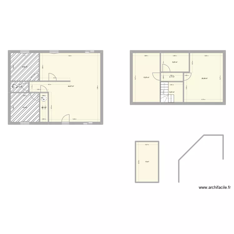 LE QUELLEC PEINTURE. Plan de 11  et 126 m²