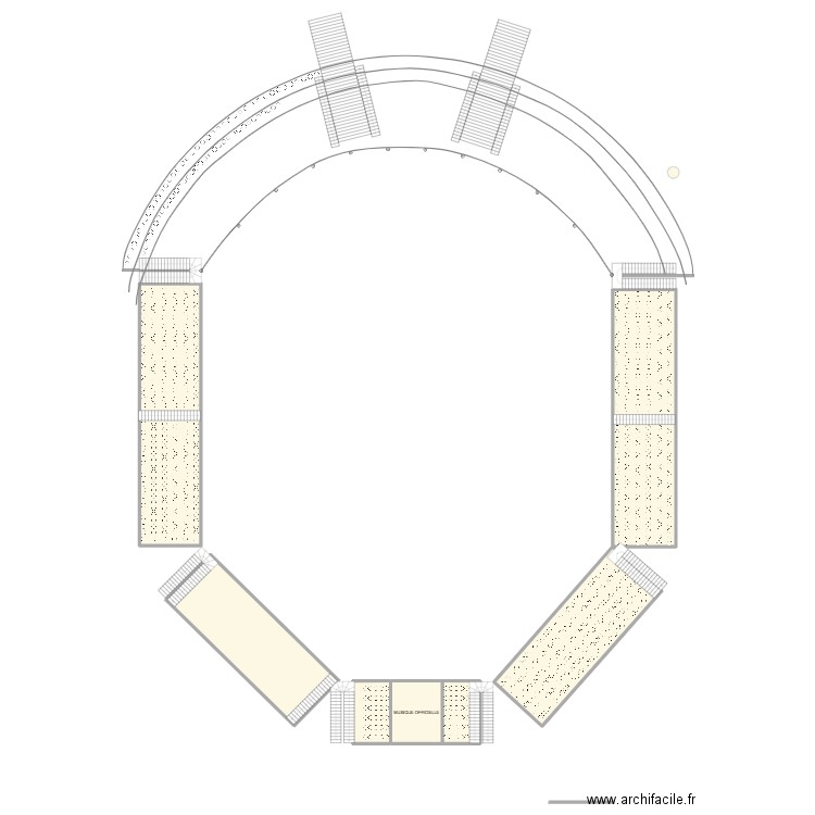 Arènes Jean Sango Captieux 2. Plan de 7 pièces et 369 m2