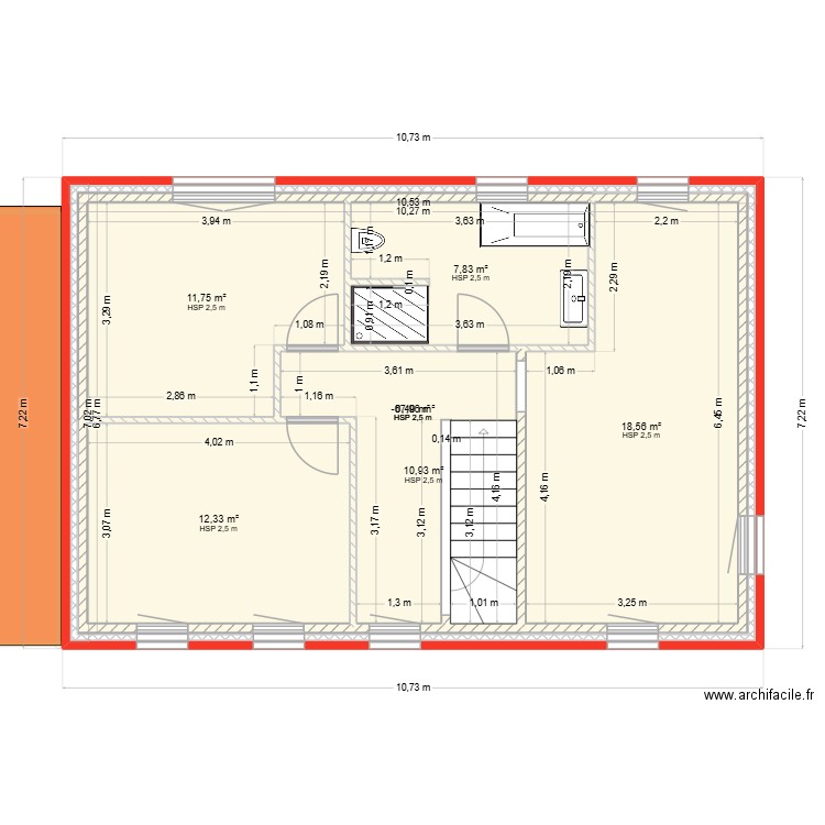 Maison Philippe. Plan de 14 pièces et 554 m2