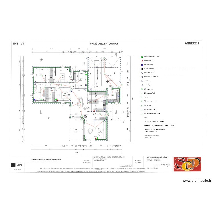 LEBEAULT DYLAN ET GABOREAU CAMILLE. Plan de 0 pièce et 0 m2