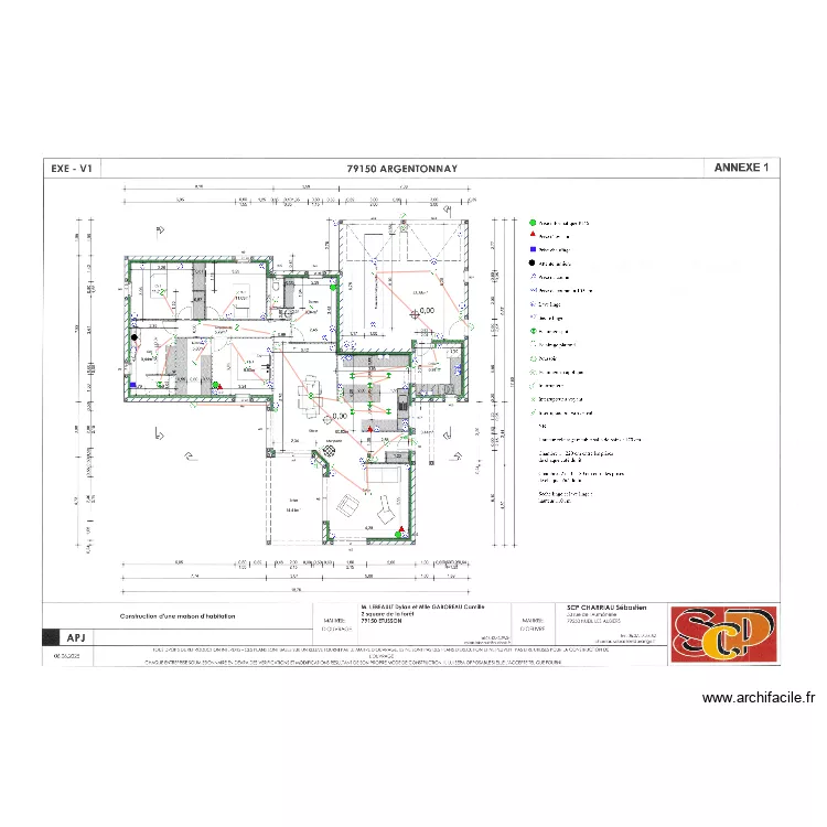 LEBEAULT DYLAN ET GABOREAU CAMILLE. Plan de 