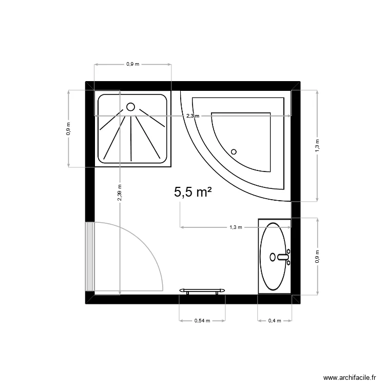 Lapeyre SDB. Plan de 