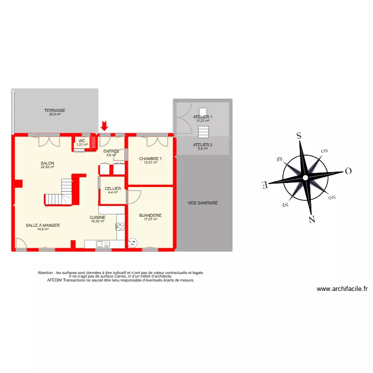 BI 33189. Plan de 30  et 374 m²