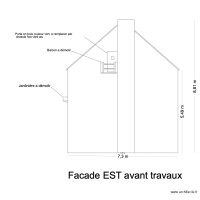 facade est avant  travaux