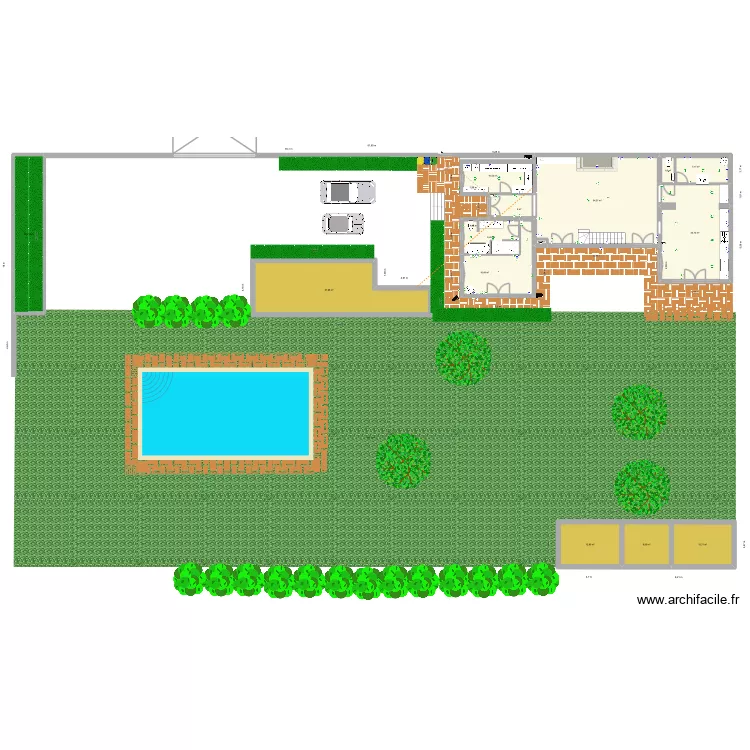 Mas Lespignan 2. Plan de 21 et 320 m² Mas Lespignan 2. Plan de 21 et 320 m²