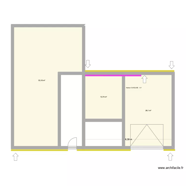 RIVALIN - CUV + INJ. Plan de 3  et 95 m²