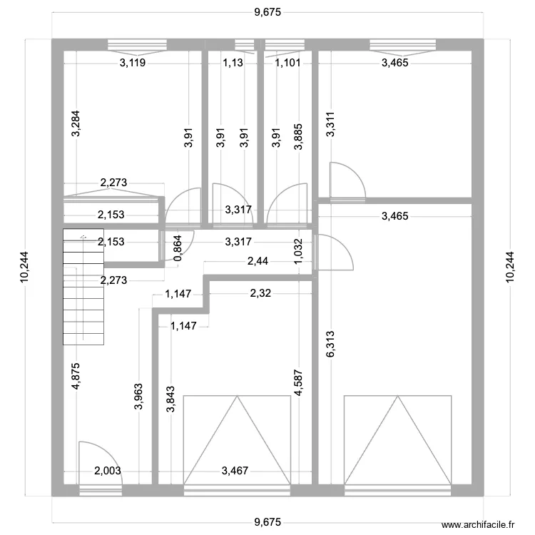 ETAT DE LIEUX MANOUKIAN 1. Plan de 7  et 85 m²
