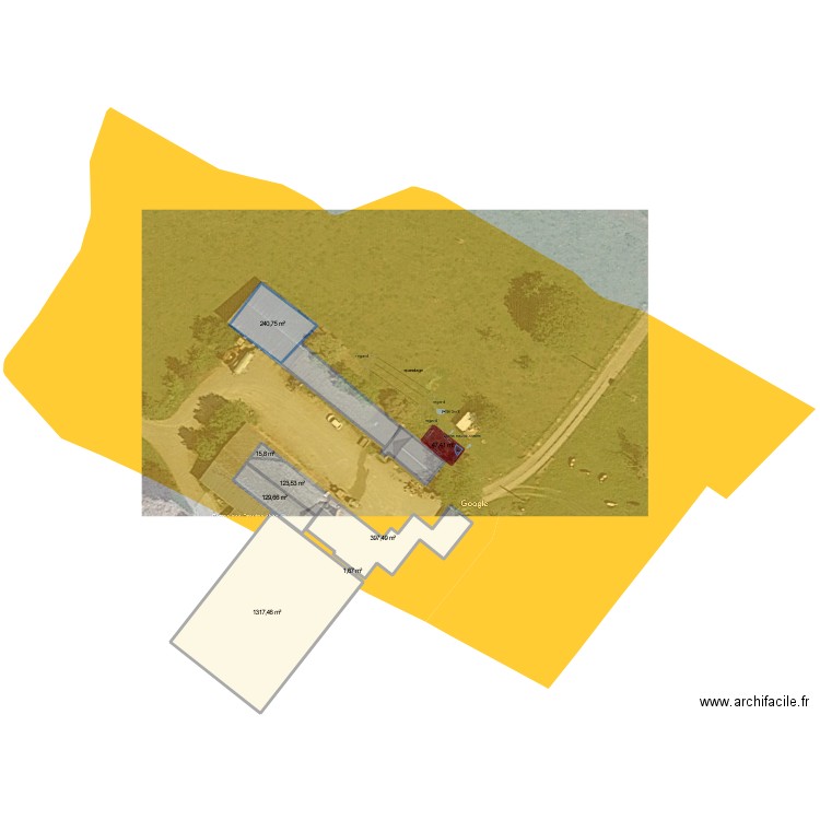 doud. Plan de 10 pièces et 2622 m2