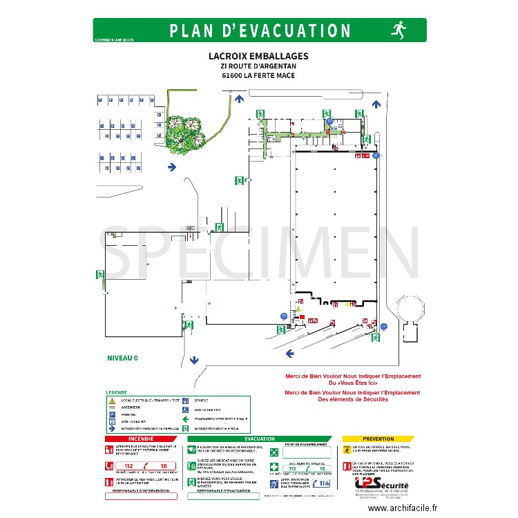 PE LACROIX EMBALLAGE. Plan de 0 pièce et 0 m2