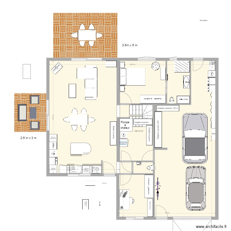 MA MAISON Globale penderie bureau. Plan de 0 pièce et 0 m2