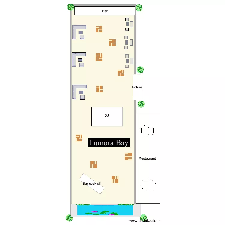 Plan Lumora bay. Plan de 