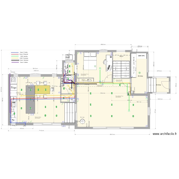 Oasis_projet_CuisineL3. Plan de 42 pièces et 255 m2