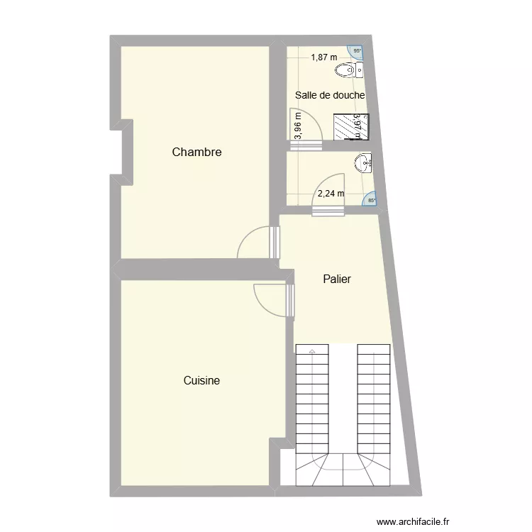 245 bld existant. Plan de 