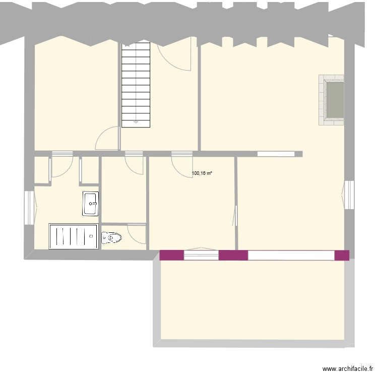 extension 2. Plan de 0 pièce et 0 m2