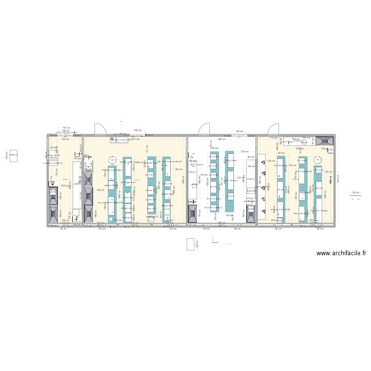 116 et 114  112   110 . Plan de 9 pièces et 200 m2