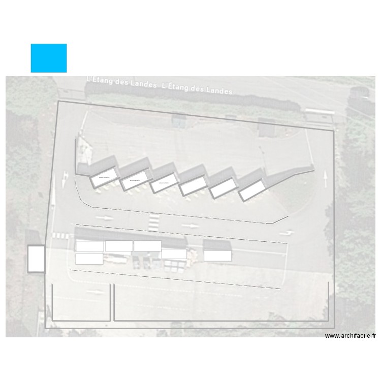 DECHETTERIE DOMFRONT. Plan de 1 pièce et 1839 m2