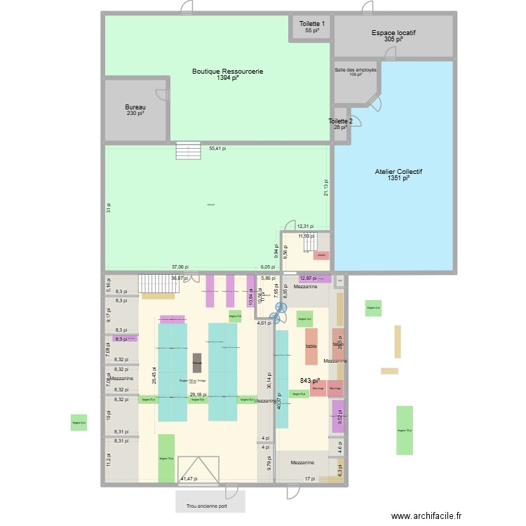 Ré-Utîles_Mat_aprèsMesures_etagere v3. Plan de 13 pièces et 757 m2