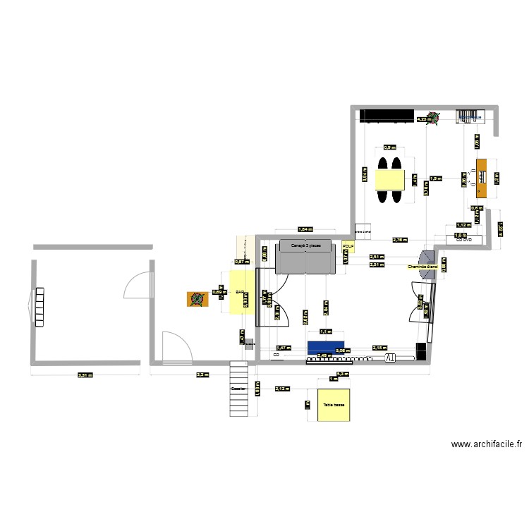 salon 2. Plan de 0 pièce et 0 m2