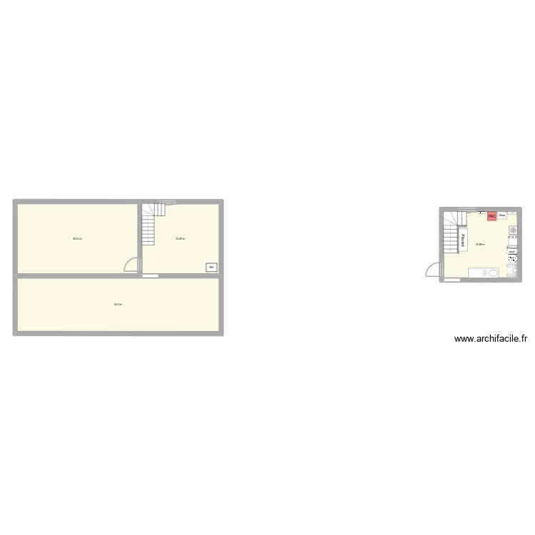 Maison. Plan de 4 Pièces et 126 m² Maison. Plan de 4 Pièces et 126 m²