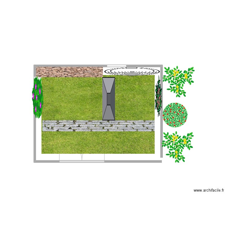 jardin 1. Plan de 0 pièce et 0 m2