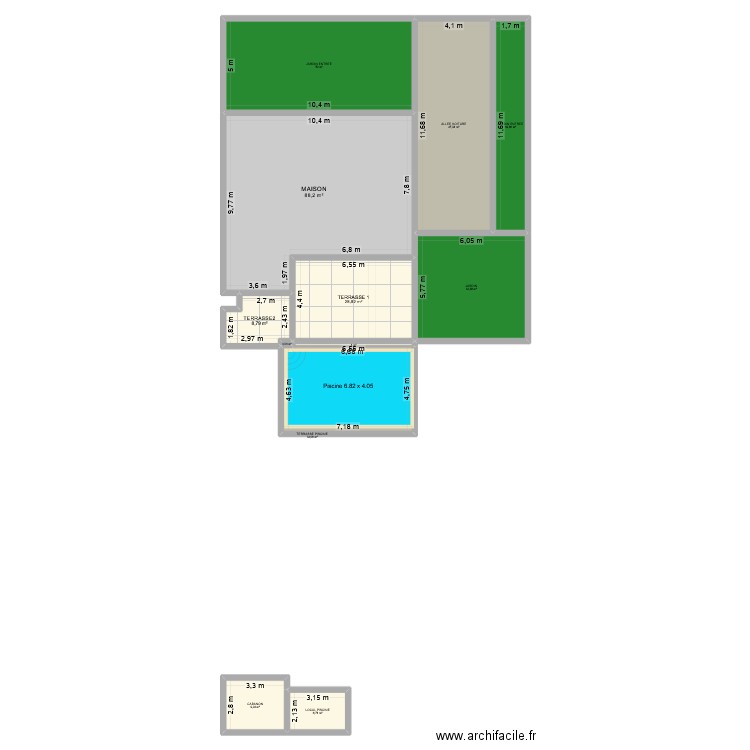 Maison nouvelle2. Plan de 12 pièces et 331 m2