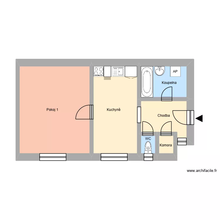 Nedbalova 2039, byt 11. Plan de 10  et 165 m²